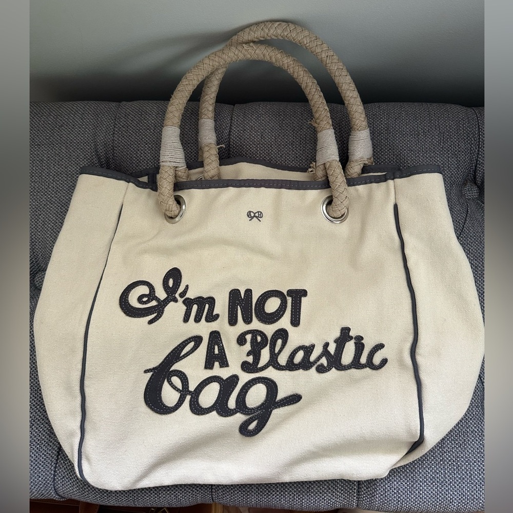 Anya Hindmarch I’m Not a Plastic Bag Tote Bag